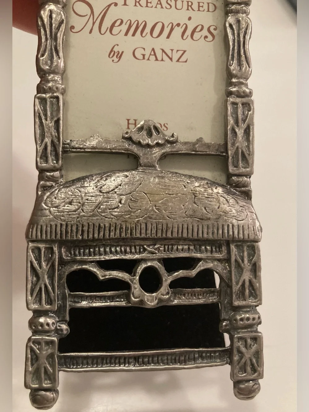 Vintage Ganz Pewter Photo Frame